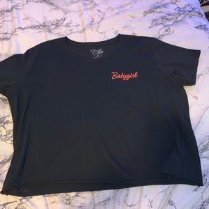 “Babygirl” crop top (xl)